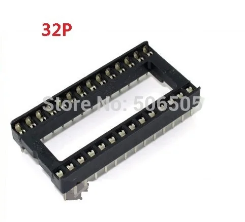 

32P IC socket DIP 32 DIP-32Pins seat microcontroller socket 10pcs/lot