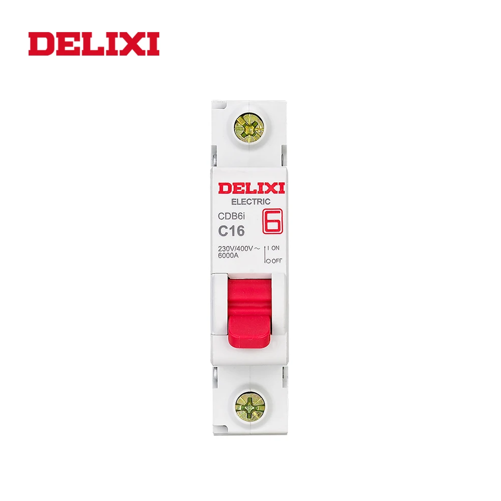 DELIXI CDB6i 3P 230/400V AC 1A 2A 3A 6A 10A 16A 20A 25A 32A 40A 50A 63A Мини автомат защити цепи 50 Гц/60 Гц переменного тока Выключатель MCB Кривая C Тип CE