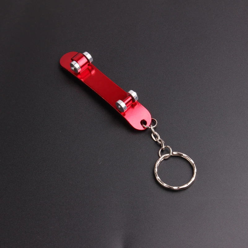 Металлический брелок для скейтборда красный Мини скейтборд индивидуальный