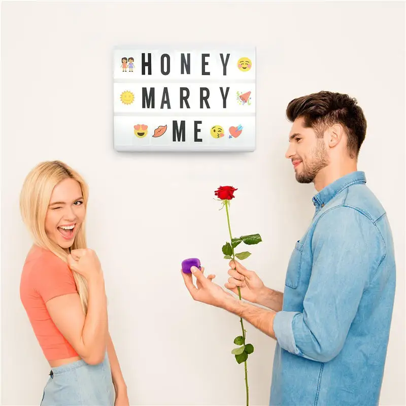 Светодиодный светильник формата A3 для кинотеатра лайтбокс сделай сам с 80 буквами