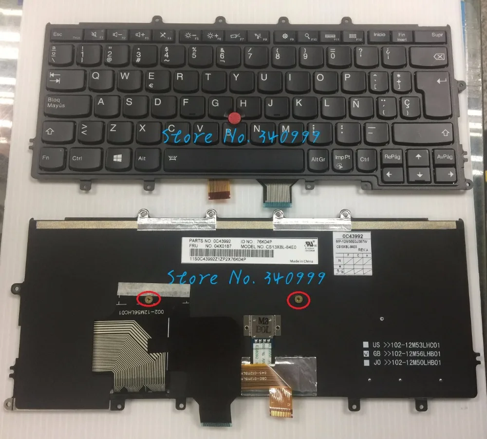 Новая клавиатура SP для ноутбука IBM Thinkpad X240 X240S X240I SP LA испанская клавиатура Bakclit teclado