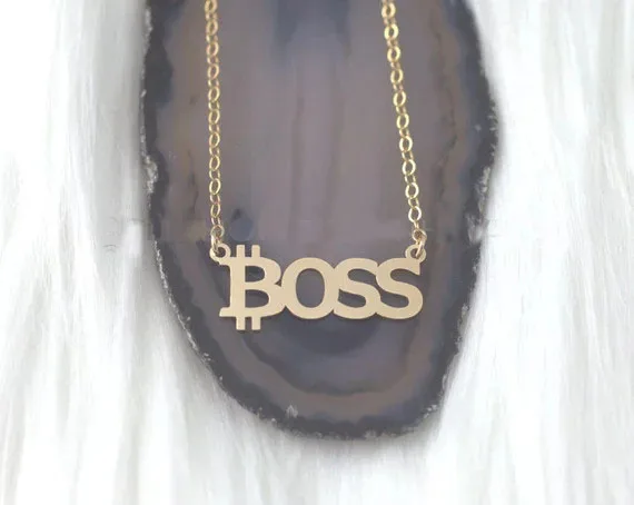 Бикоин ожерелье Boss новейшие ожерелья ювелирные изделия из стального материала