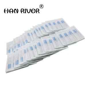 EACU стерильные иглы для иглотерапии пластиковые ручки одноразовые иглы массаж красоты