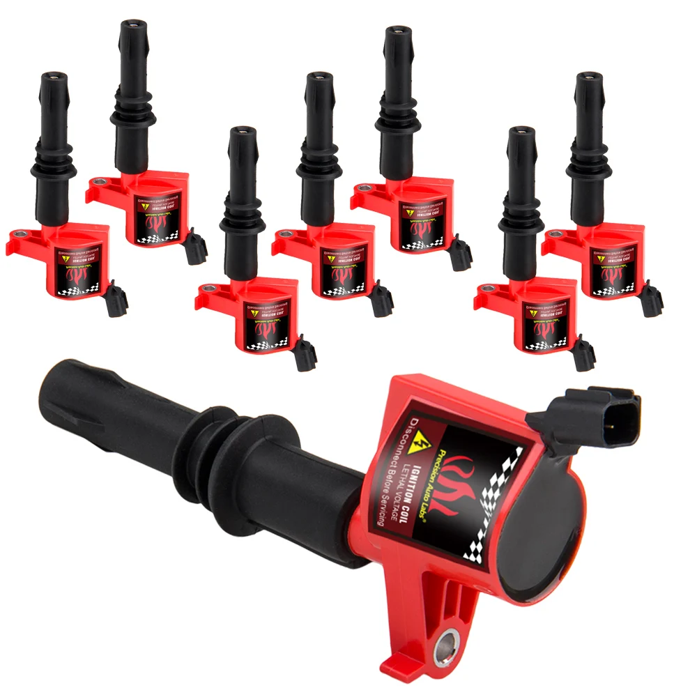 Precision Auto Labs 8 шт. красный катушки зажигания для Ford Lincoln Mercury V8 5.4L 4.6L F150 F250 Новый