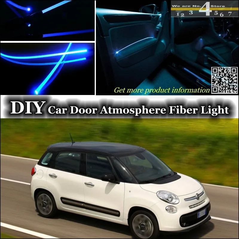 Для Fiat 500L Треккинговая/Живая/MPW внутренняя настройка окружающего освещения