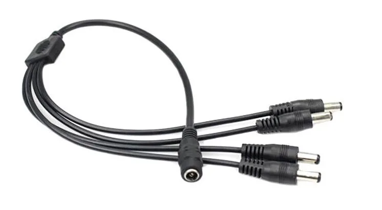 Разветвитель питания LOFAM 10 шт./лот высококачественный кабель с 1 на 4 разъемами