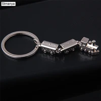 hot car metal keychain men women key chain party gift jewelry small train bag charm accessories key ring k1298