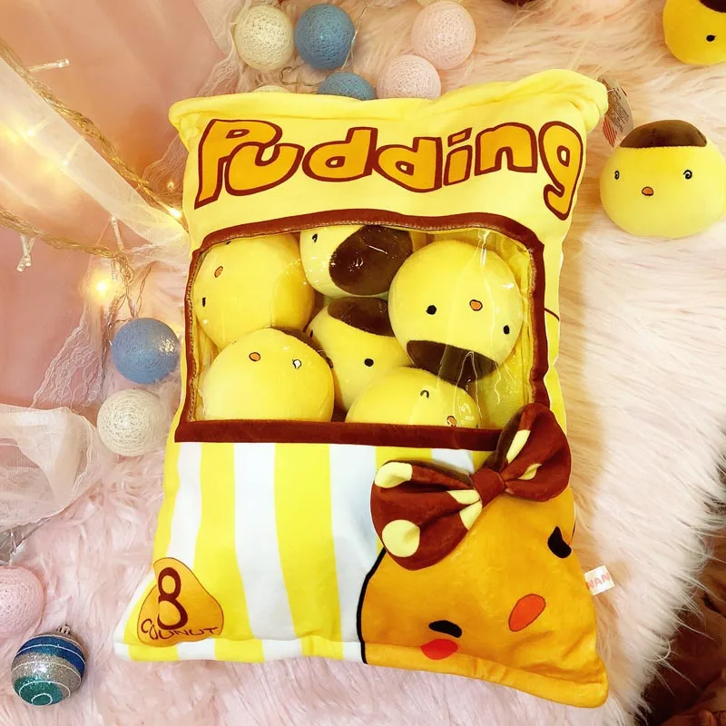 8pcs chick Сумка из 8 шт. мини-Мышка кошка единорог плюшевые игрушки для детей мультфильм подушка Япония Аниме Фигурка креативный подарок для детей - Цвет: 8pcs chick