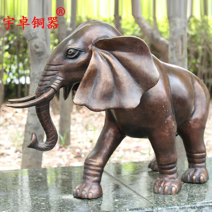 [Yu Zhuo] entity supply copper like oversize elephant of Ruyi Jin Choi housewarming giftroom Art Statue | Дом и сад