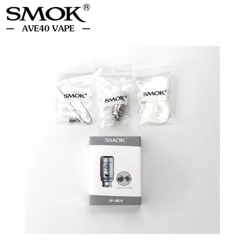 5 шт./лот SMOK TF RCA катушка головка Rebuild Clapton электронная сигарета атомайзер ядро для