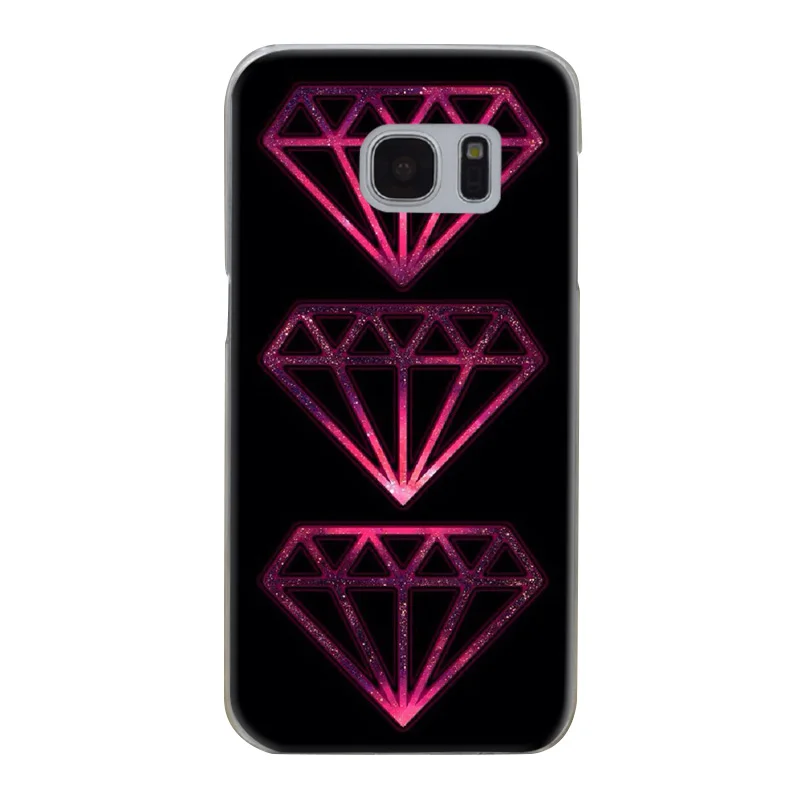 H466 Fashion Geometry Transparent Hard PC Case Cover For Samsung Galaxy S Note 3 4 5 6 7 8 9 Edge Plus |