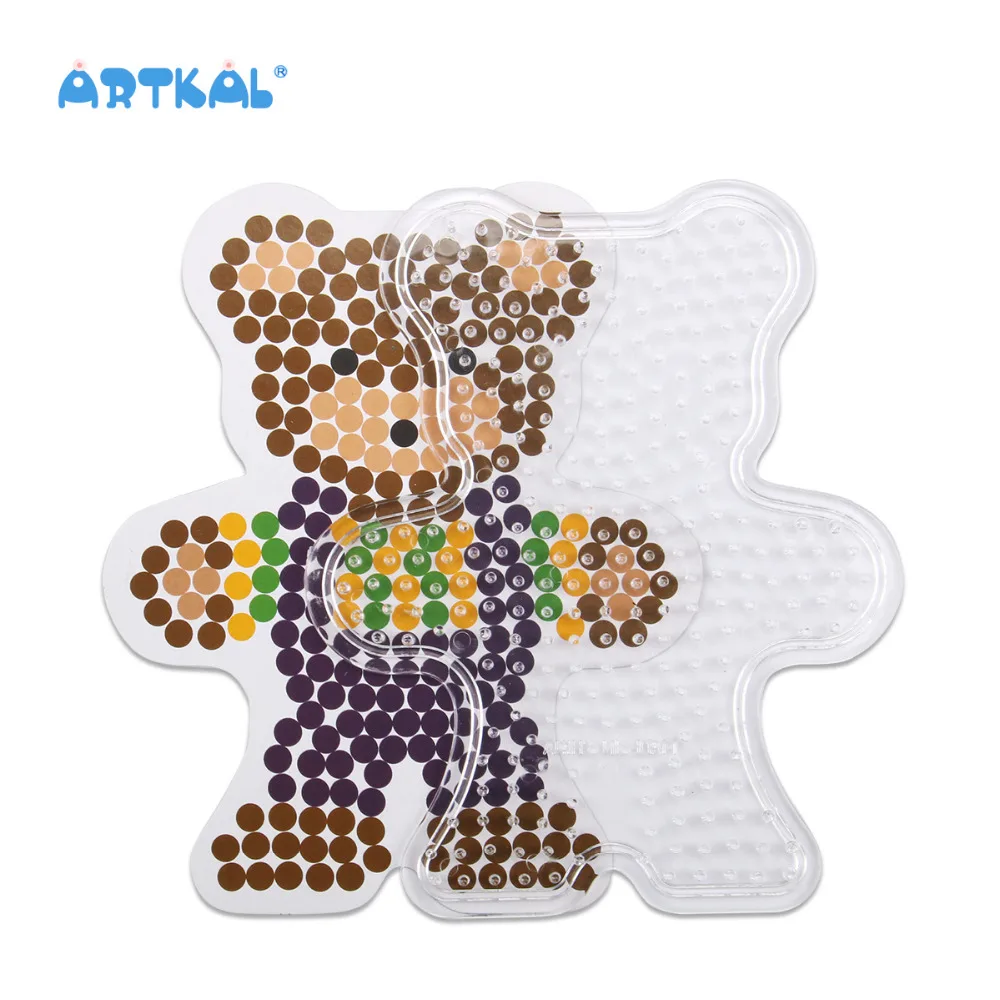 Бесплатная доставка узоры медвежьих пегбордов SP07 для бусин 5 мм hama бусины perler