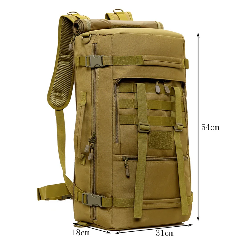Multfunction Large Capacity Men Nylon Travel Bag Military Tactics Backpack Outdoor Sport Hiking Camping Climbing MOLLE DG40 | Спорт и