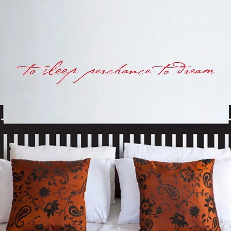 115x15 см Цитата Шекспира-To Sleep Perchance to Dream-Art надпись виниловая наклейка на стену декор для спальни, L2061