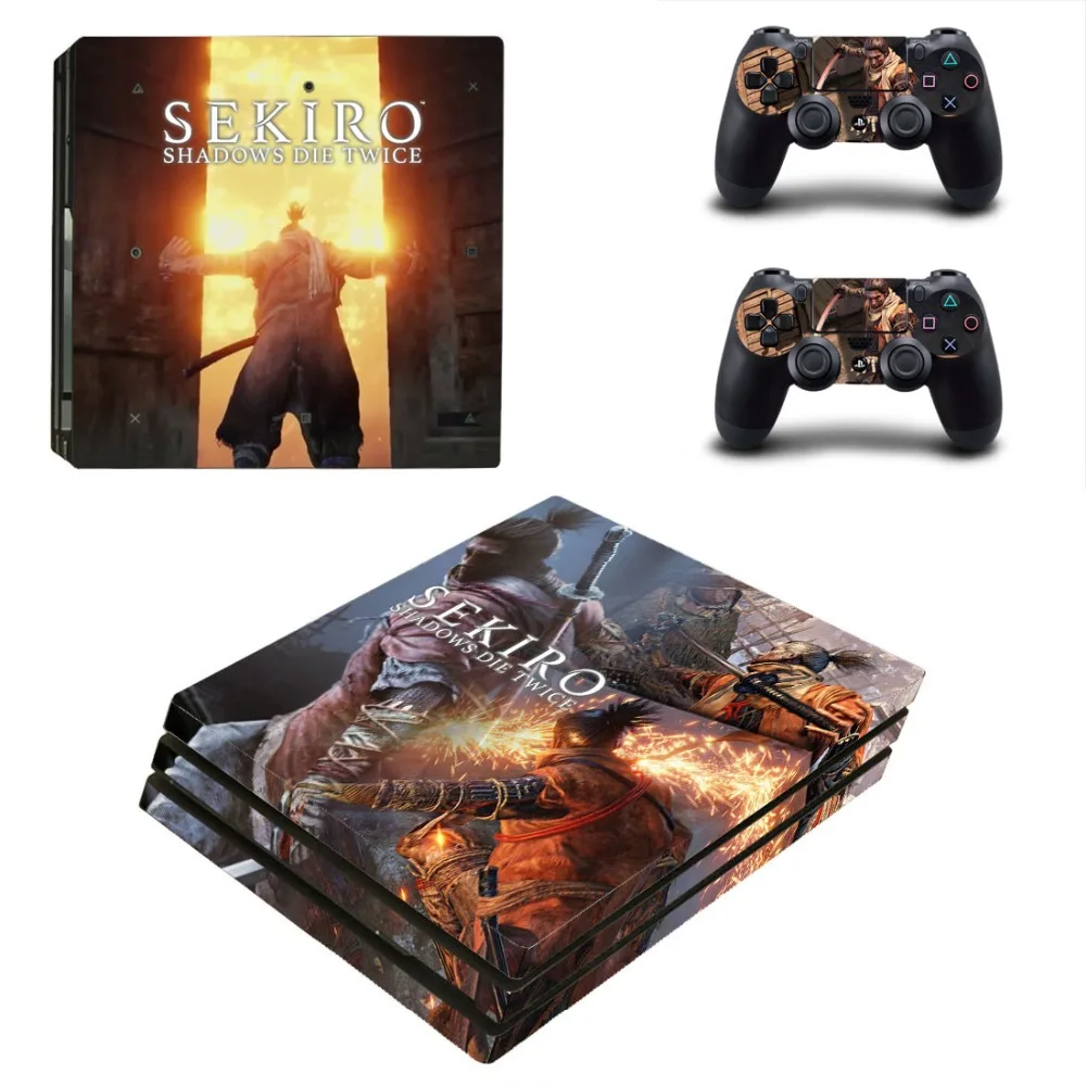 Sekiro Shadows Die Twice PS4 Pro наклейка на кожу Виниловая для консоли Playstation 4 и 2 контроллера |