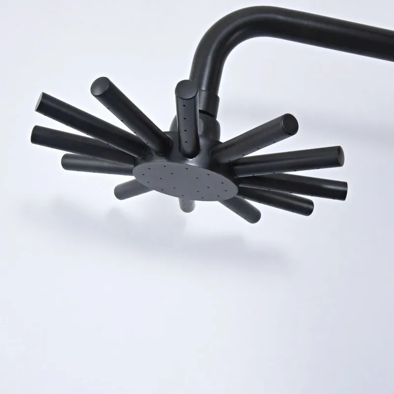 

Bathroom Accessory 8 Inch Black Oil Rubbed Brass Water Saving Star Shape Top Rain Shower Head Bathroom Fitting ash245