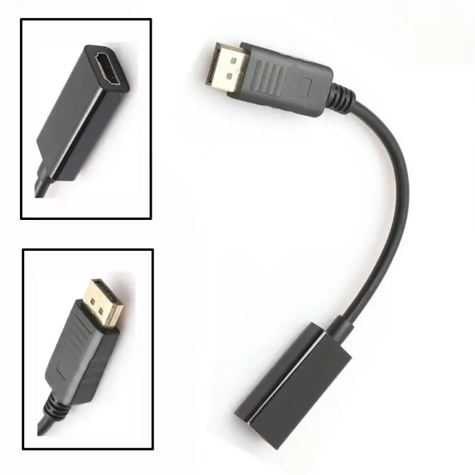 Дисплей порты и разъёмы DP мужчин женщин HDMI Кабель адаптер конвертер для Dell hp lenovo