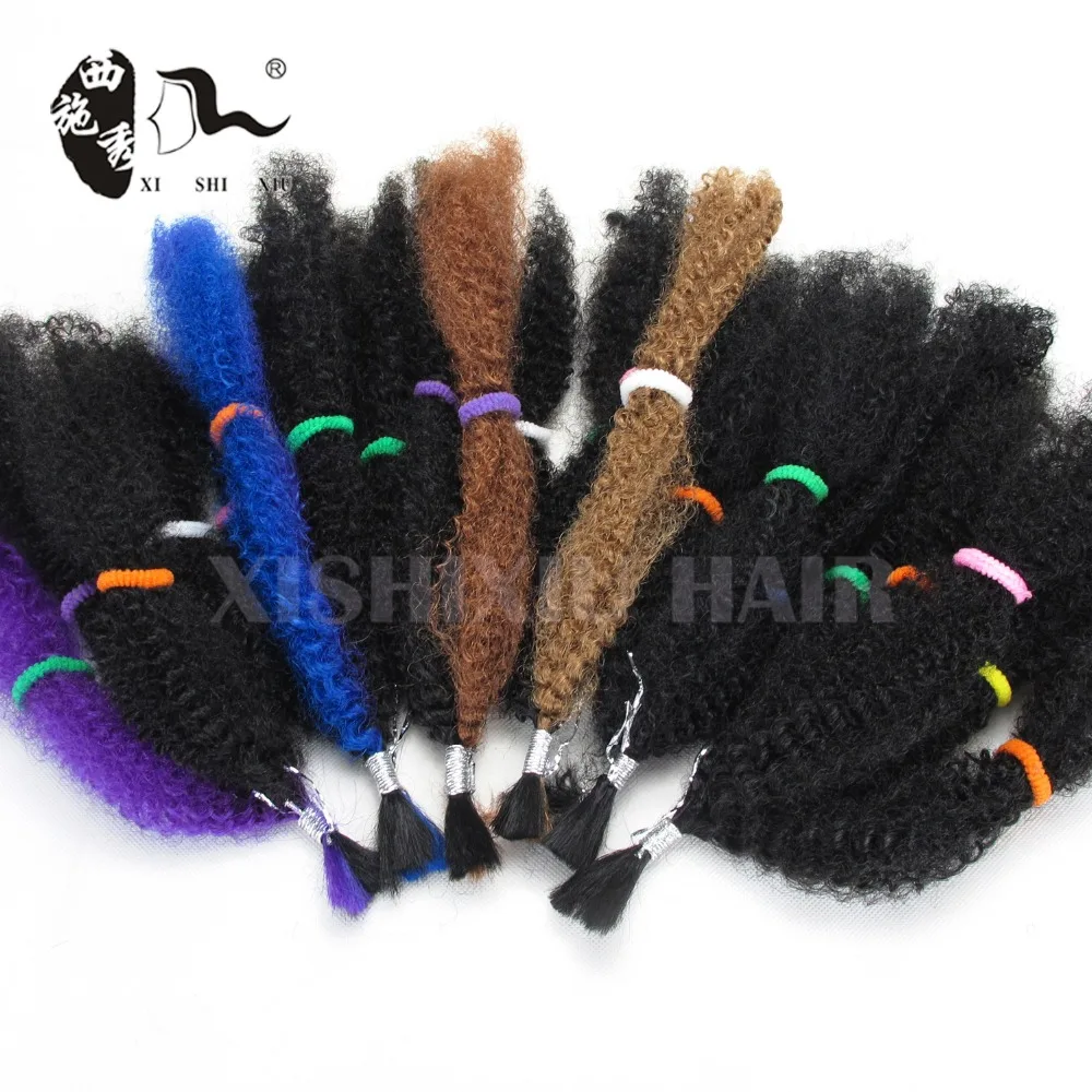 Премиум Afro Kinky Массовая Красота Коллекция 10 &quotColor1B Синтетический Волос Косы