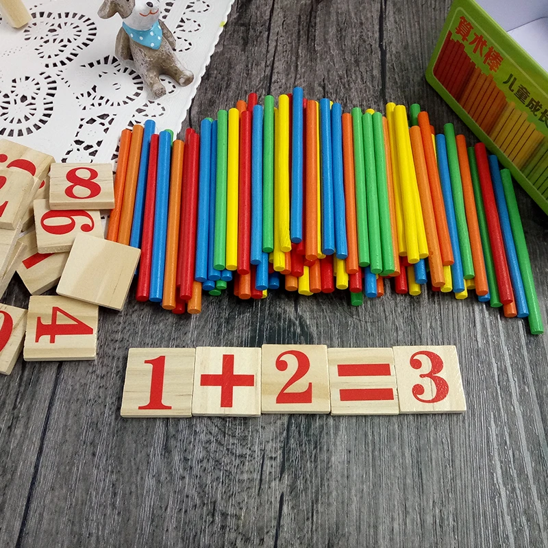 JaheerToy арифметические игрушки для детей деревянные железная коробка посылка