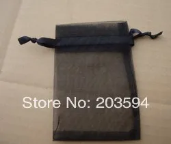 

500pcs/lots Black Jewelry Packing Drawable Organza Bags 7x9cm,Wedding Gift Bags & Pouches