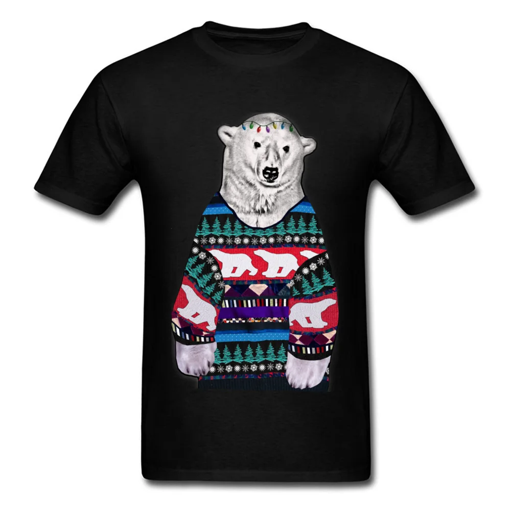 Безбортный свитер Polar Bear скидка футболка Crazy Tops с круглым вырезом 100% хлопок для
