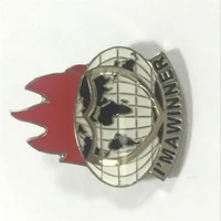 quality excellence earth painted badge top quality silver plating badges