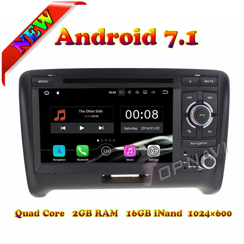 Topnavi 7 &quotAndroid 1 автомобильный DVD плеер радио для Audi TT 2006 2007 2008 2009 2010 2011 2012 2013 2014 2015 GPS