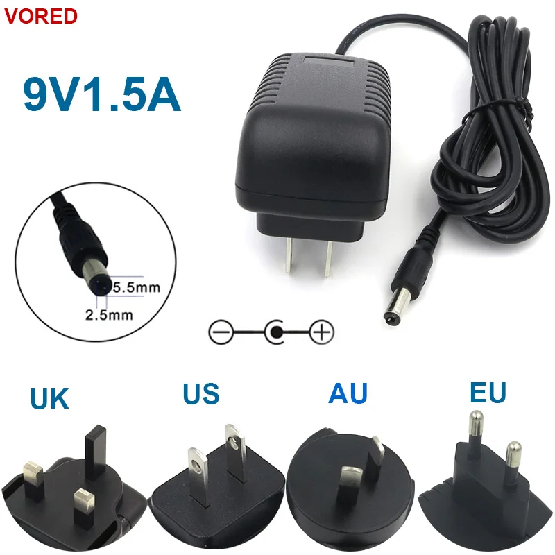 

Адаптер питания 9 в 1,5 а для Светодиодный ных ламп, 1 шт.