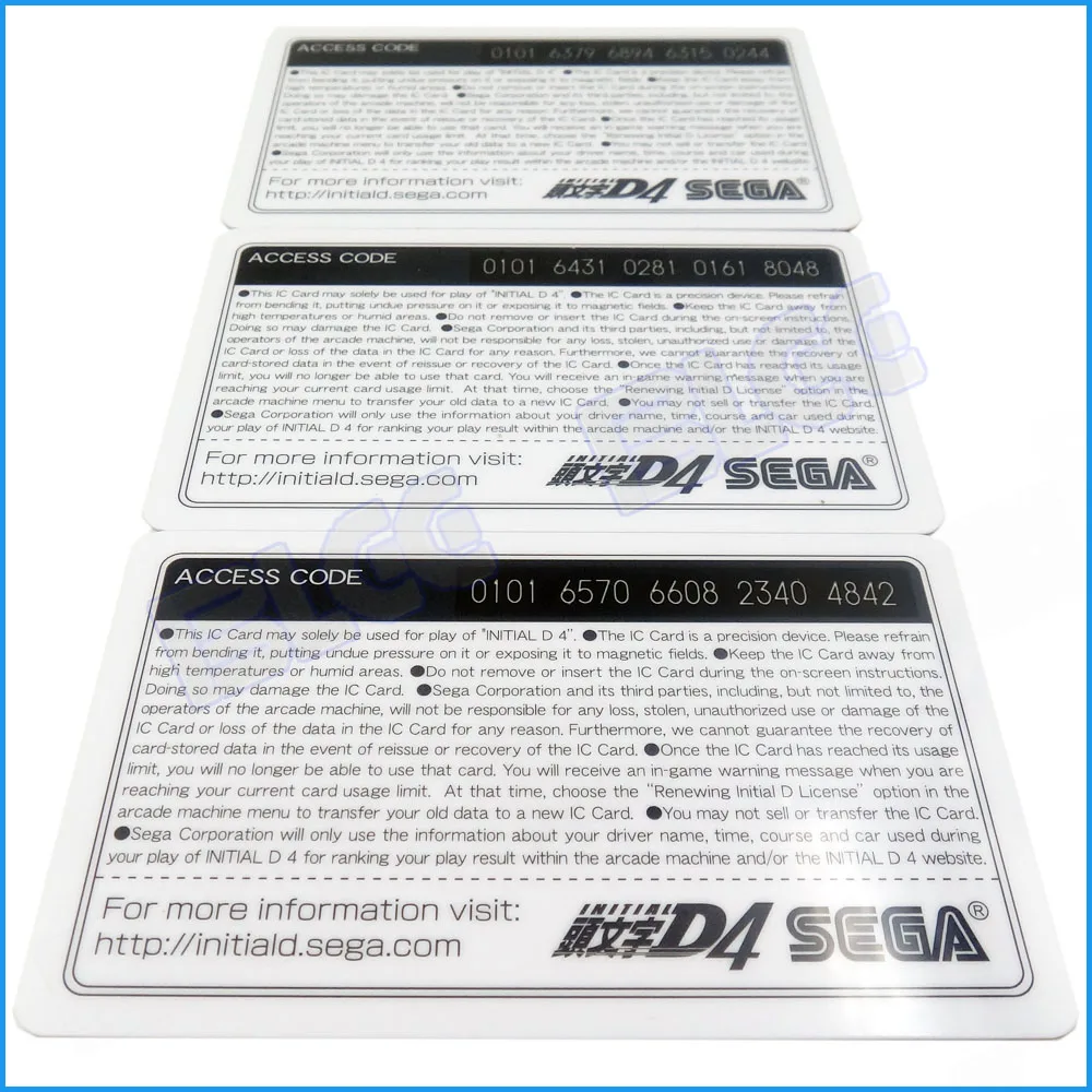 Оригинальная Начальная карта памяти D4 для Initiald D Car Racing Game аксессуары аркадных