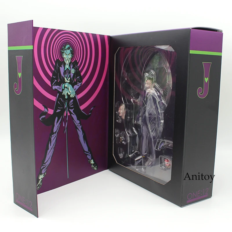 MEZCO Бэтмен, Джокер 1/12 весы ПВХ фигурку Коллекционная модель игрушки(Подлинная одежда) 16 см