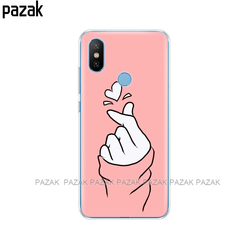 Силиконовый чехол для Xiaomi Mi 8 8SE A1 A2 5 5S 5X 6 Mi5 MI6 NOTE 3 MAX Mix 2 2S love on the finger heart|Бамперы| |