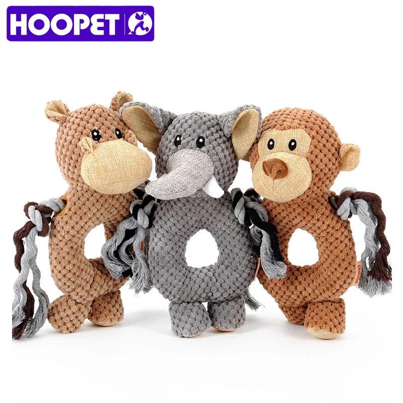 HOOPET pet dog Voice small toy monkey elephant ring toys training|toys leather|toy universetoy story 3 soft |