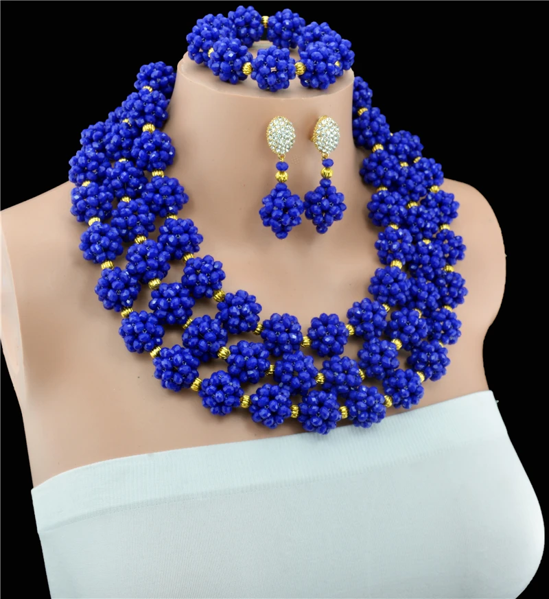 Чудесный Желтый комплект ювелирных изделий с африканскими бусинами ручной