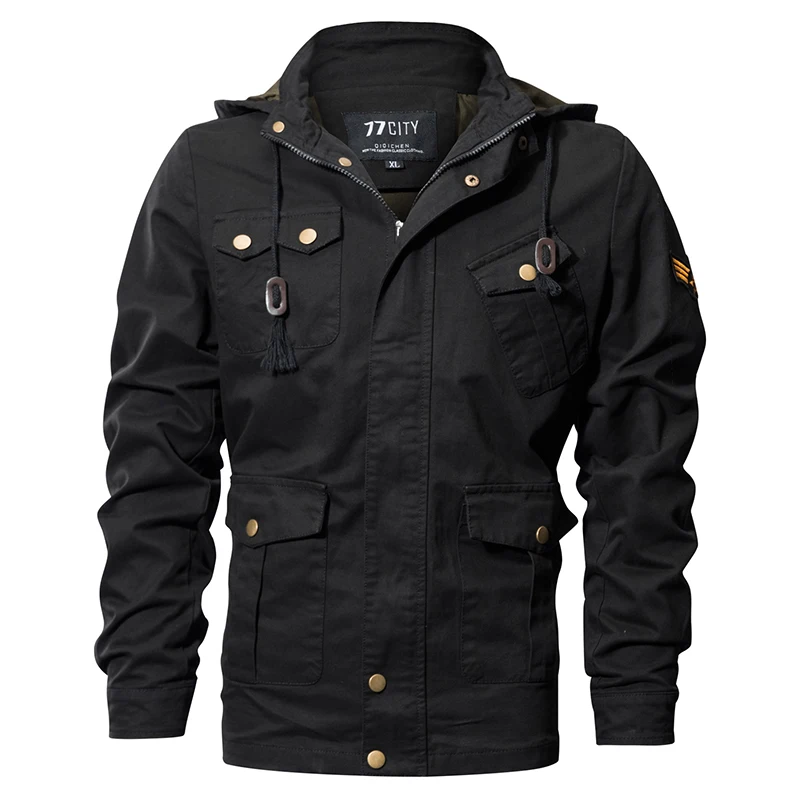 Refire gear Air Force стиль худи милитари куртка мужская зимняя хлопковая тактическая армейская куртка-бомбер Осенняя повседневная куртка-Карго