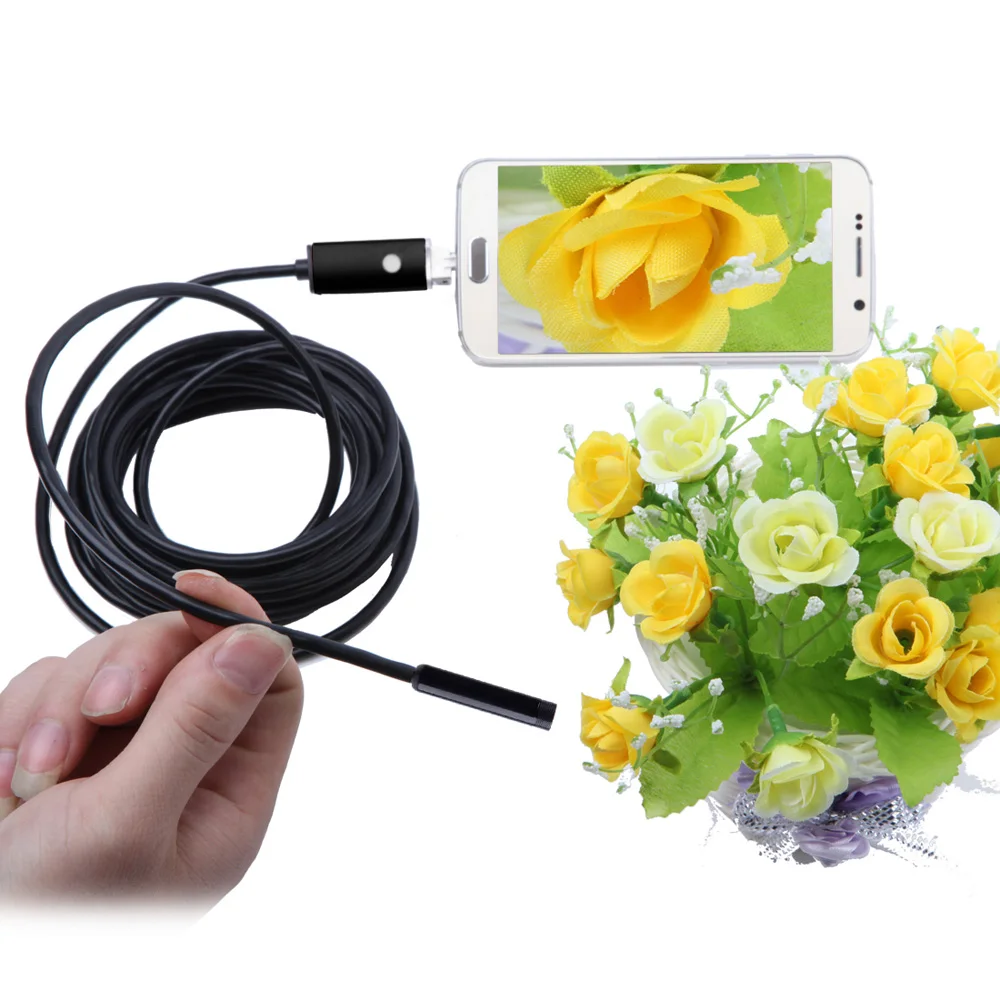 Мини USB эндоскоп KKMOON 5 мм м 2 в 1 микроскоп usb бороскоп камера для проверки цифровая