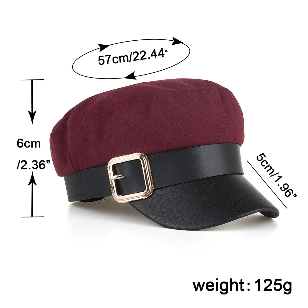 

Joymay 2018 High quality Fashion New Women Wool Beret Female Bonnet Caps Winter Warm Hat Cap BR023