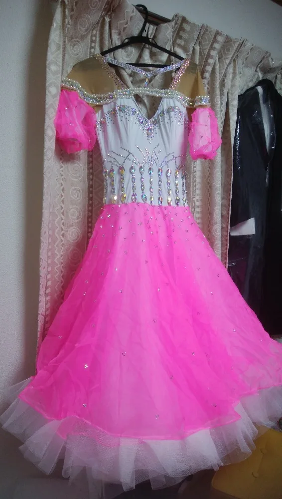 Custom-made ballroom dance dress and White lycra | Тематическая одежда и униформа