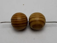 10 natural pattern huge round wood beads wooden 24mm