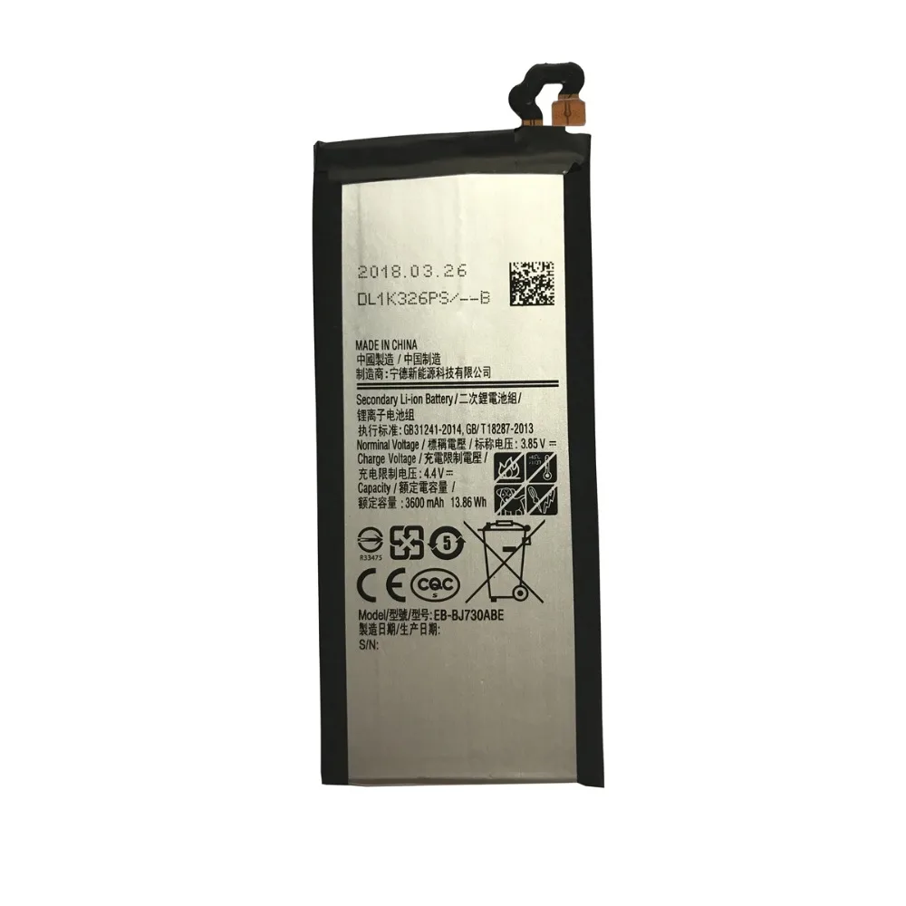 Сменный аккумулятор EB-BJ730ABE для samsung Galaxy J7 Pro J730 SM-J730F J730FM 3600 мАч телефонная батарея+ Инструменты