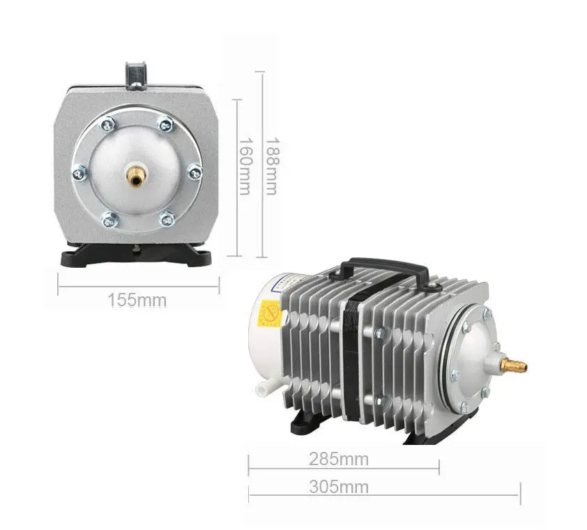20 385 Вт 300л/мин Elemental O2 коммерческий воздушный насос гидропонный Аквариум Пруд|pond