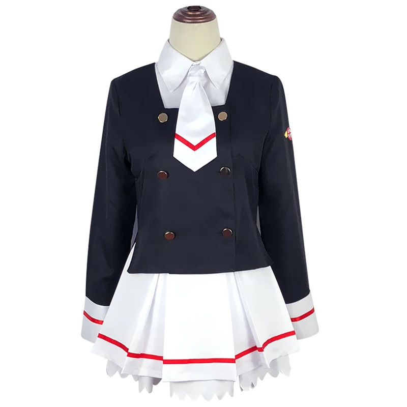 Cardcaptor Sakura Костюм Аниме карта Captor Косплей Школьная форма для девочек JK униформа| |