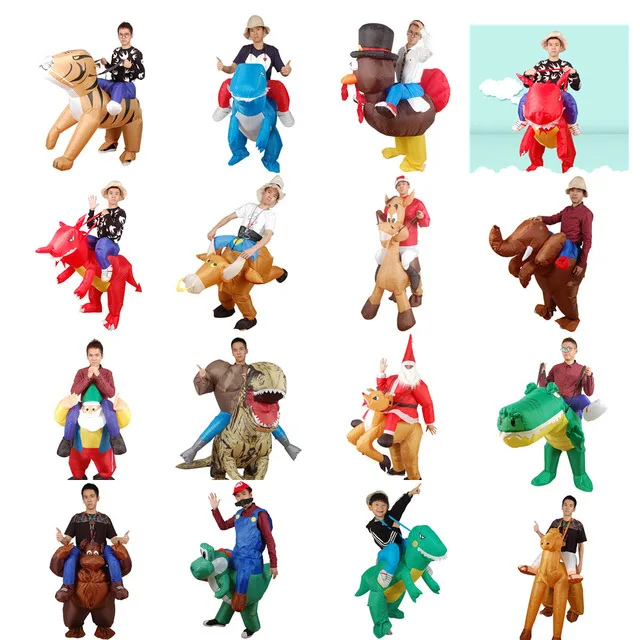 Праздничный Карнавальный костюм для женщин динозавр ковбойские надувные