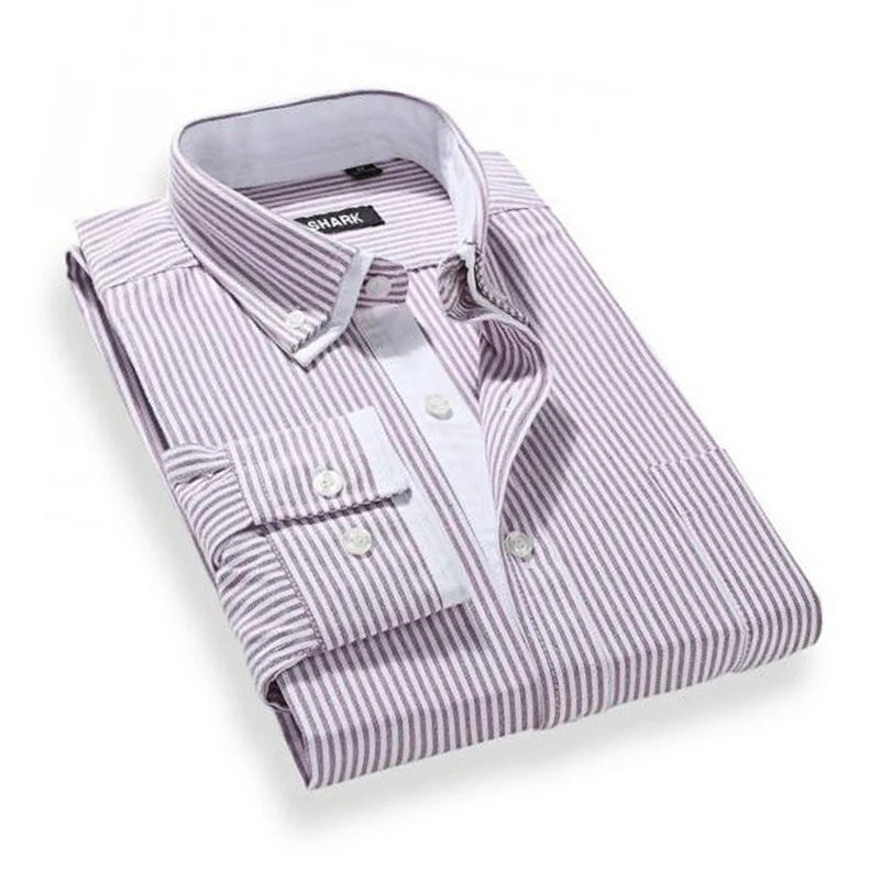 Non Iron, мужская рубашка, полосатая, Классическая, хлопок, длинный рукав, деловой стиль, рубашки, официальная, Social, брендовая одежда, Chemise Homme X132