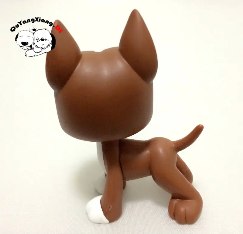 CWG041 Pet Shop фигурка животного коричневый и белый датский дог щенок бриллиантовые