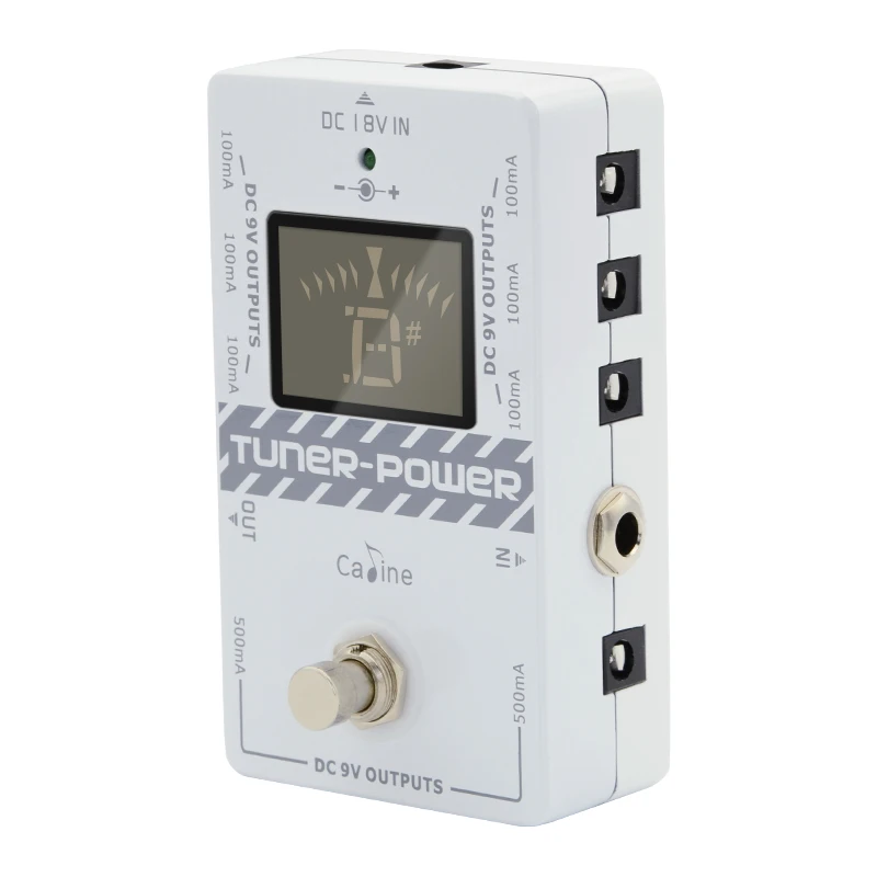Caline CP-09 Многофункциональный 2-в-1 гитарный тюнер DC 9V педаль эффектов для электрогитары Мощность 8 solated Выход педаль адаптер cp09