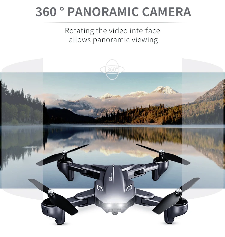 Visuo XS816 складной Дрон с двойной камерой 4K WiFi FPV селфи широкоугольный оптический поток позиционирования RC Квадрокоптер вертолет игрушки