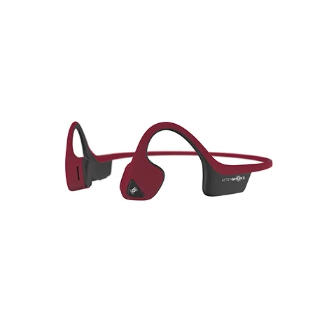 Беспроводная стереогарнитура Trekz с костной проводимостью, bluetooth-гарнитура, гарнитура с микрофоном, управляемая AfterShokz AS650 - Цвет: Red