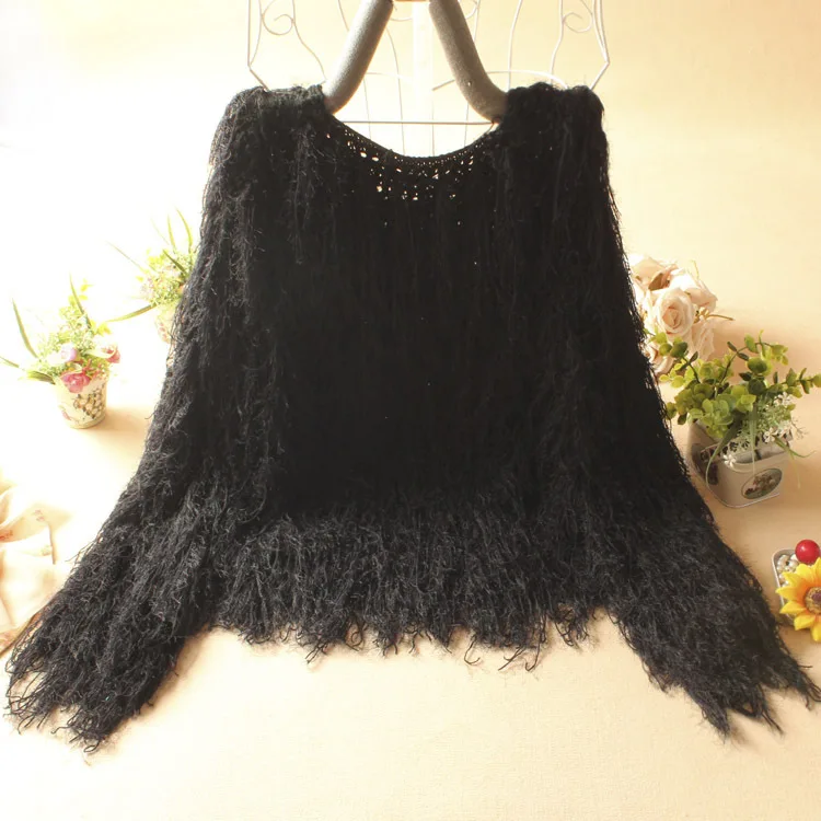 Sweater Women Polyester New Rushed Regular Free Shipping 2020 Autumn And Winter Hand-woven Tassel Long-sleeved Pullover | Женская одежда