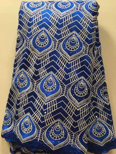 Высокое качество Нигерии кружевной ткани 2019 с африканскими камнями французская