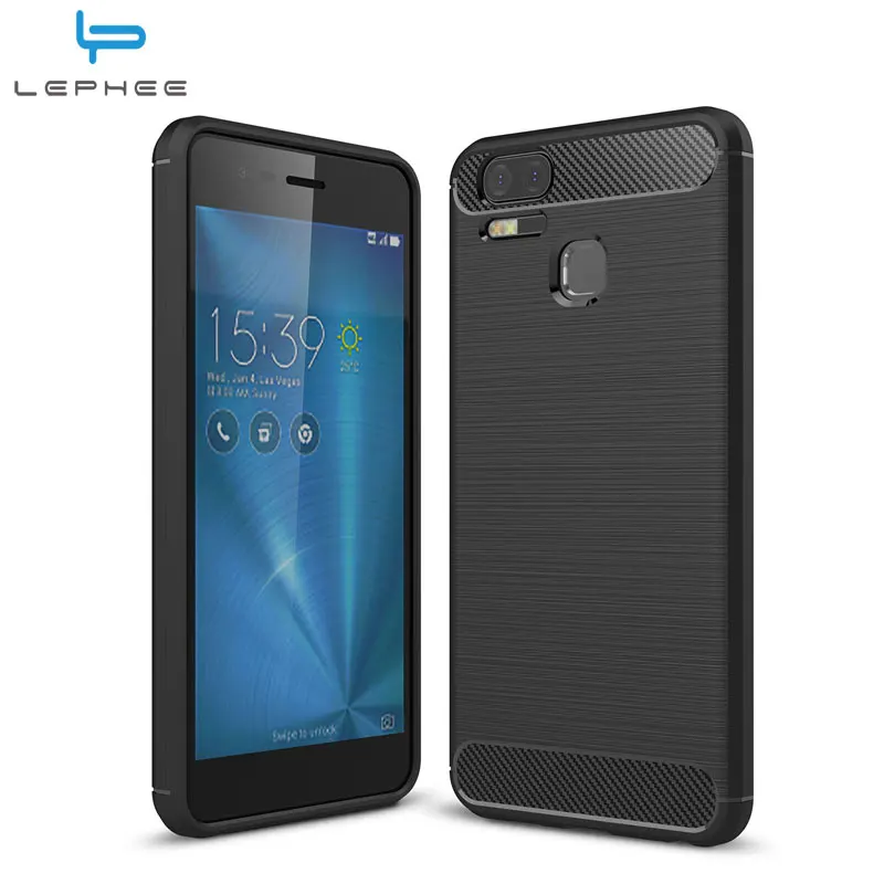 Lephee для Asus Zenfone 3 Zoom чехол ASUS ZE553KL Силиконовые ТПУ ворсованной текстурой телефон